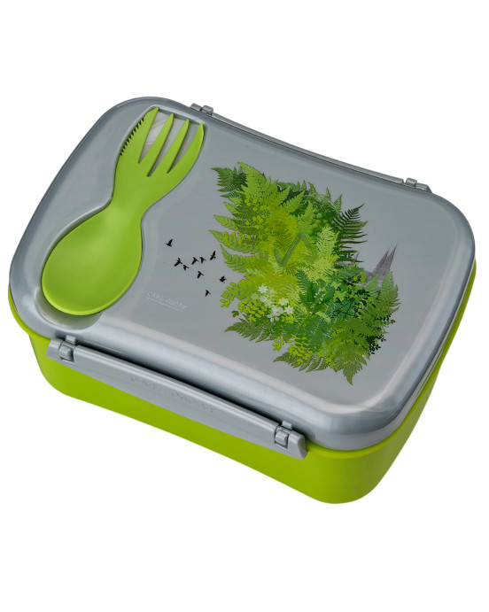 CARL OSCAR. Φαγητοδοχείο με παγοκύστη Wisdom N'ice Box Φύση - Λάιμ