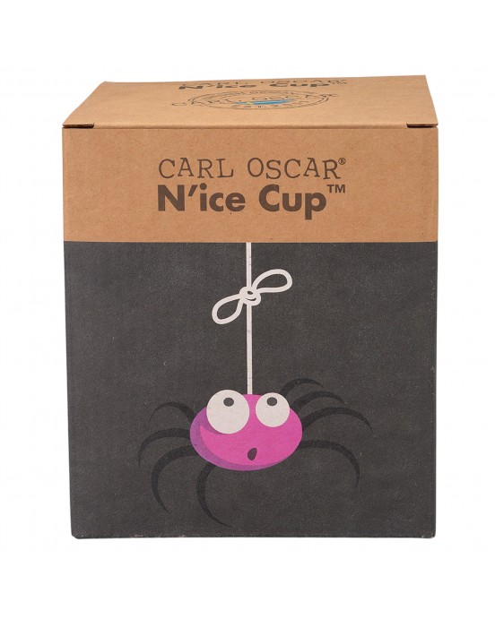 CARL OSCAR. Φαγητοδοχείο με δίσκο ψύξης μεγάλο N'ice Cup L Αράχνη - Γκρι