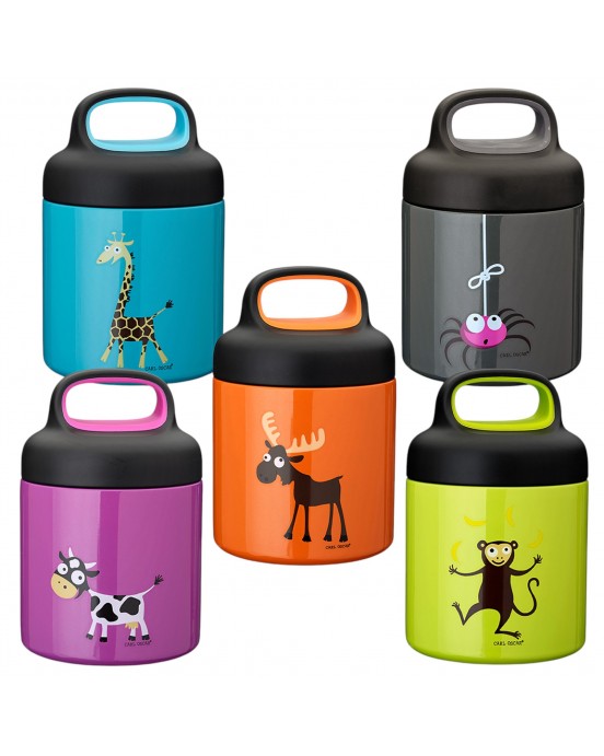 CARL OSCAR. Ανοξείδωτο θερμός φαγητοδοχείο 300ml TEMP LunchJar Καμηλοπάρδαλη - Τιρκουάζ