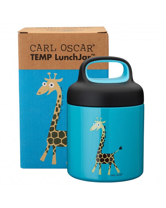 CARL OSCAR. Ανοξείδωτο θερμός φαγητοδοχείο 300ml TEMP LunchJar Καμηλοπάρδαλη - Τιρκουάζ