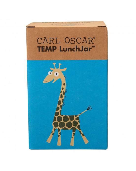 CARL OSCAR. Ανοξείδωτο θερμός φαγητοδοχείο 300ml TEMP LunchJar Καμηλοπάρδαλη - Τιρκουάζ