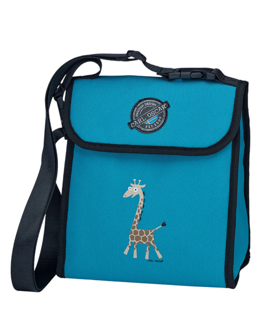 CARL OSCAR. Τσαντάκι θερμός 5L Pack n' Snack™ Καμηλοπάρδαλη - Τιρκουάζ