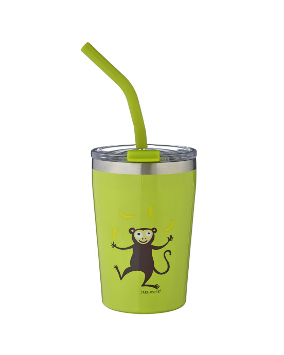 CARL OSCAR. Ανοξείδωτο ποτήρι θερμός (tumbler) 250ml Μαϊμού - Λάιμ