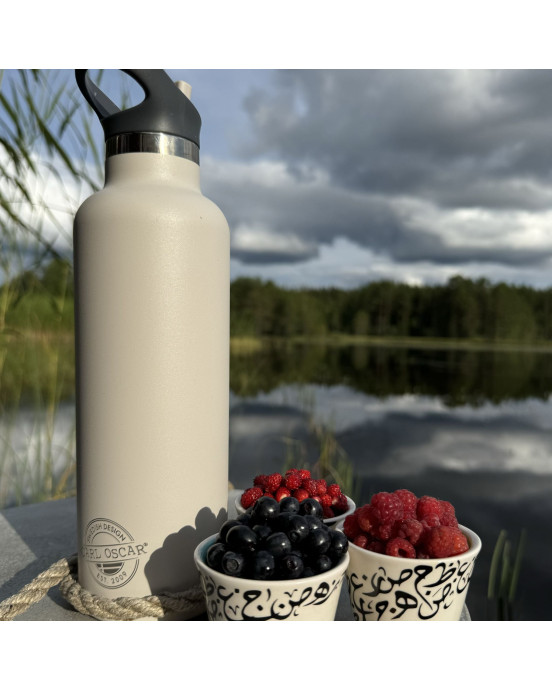 CARL OSCAR. Ανοξείδωτο μπουκάλι-θερμός 700ml TEMPflask Γκρεζ