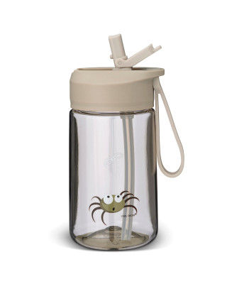 CARL OSCAR. Παιδικό μπουκάλι 400ml HydraFlip Αράχνη - Γκρι