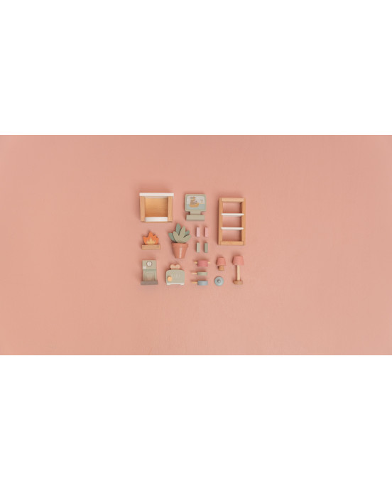 LITTLE DUTCH. Σετ παιχνιδιού με κατοικίδια για ξύλινο κουκλόσπιτο FSC