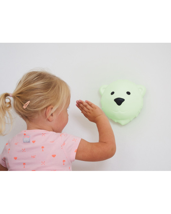 FLOW. Επιτοίχιο φωτιστικό νυχτός Αρκούδος Bjorn (λευκό)