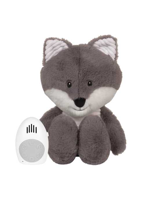 FLOW. Λούτρινη Αλεπού Robin με λευκούς ήχους & μουσική (γκρι)