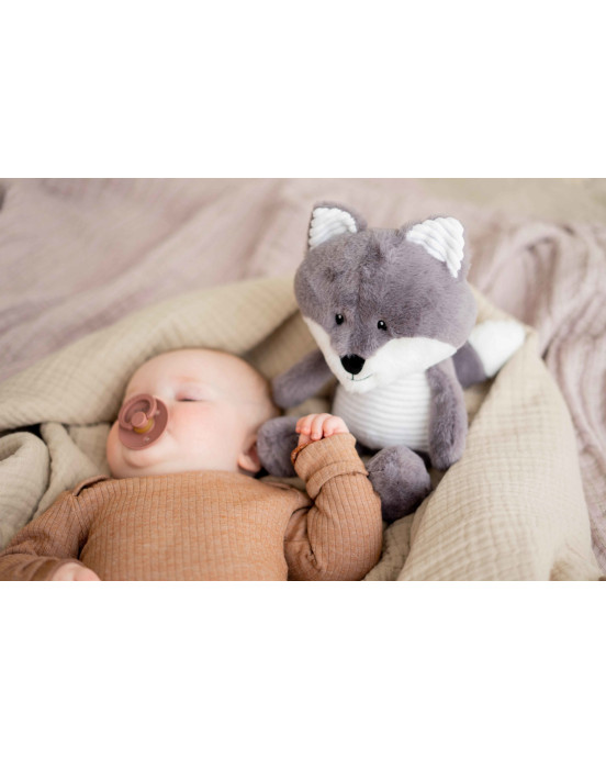 FLOW. Λούτρινη Αλεπού Robin με λευκούς ήχους & μουσική (γκρι)