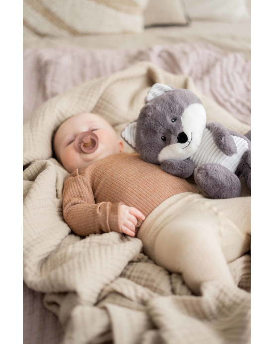 FLOW. Λούτρινη Αλεπού Robin με λευκούς ήχους & μουσική (γκρι)