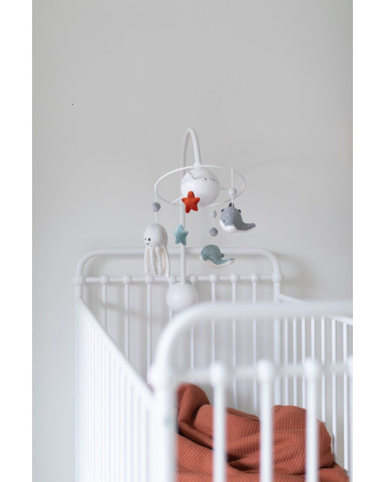 FLOW. Μόμπιλε κρεβατιού Ocean (λευκό)