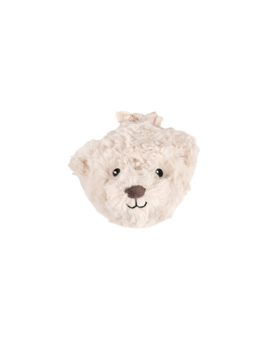 FLOW. Υφασμάτινο αρκουδάκι Lou με λευκούς ήχους για καρότσι (μπεζ)