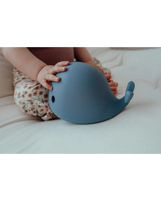 FLOW. Φωτιστικό νυχτός Φάλαινα Moby 17εκ. (μπλε)