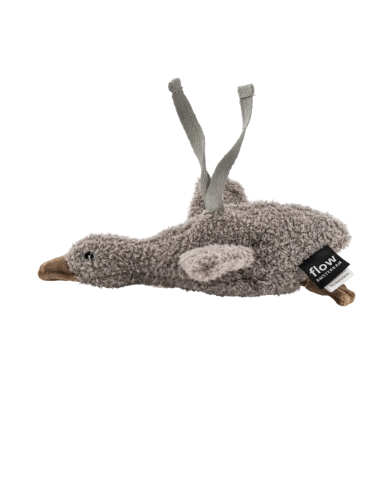 FLOW. Υφασμάτινη χήνα Liva με λευκούς ήχους για καρότσι (γκρι)