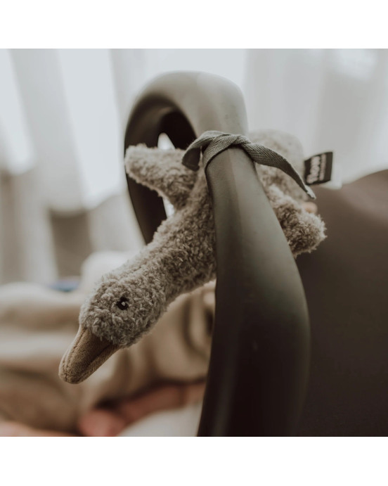 FLOW. Υφασμάτινη χήνα Liva με λευκούς ήχους για καρότσι (γκρι)