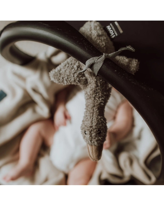 FLOW. Υφασμάτινη χήνα Liva με λευκούς ήχους για καρότσι (γκρι)