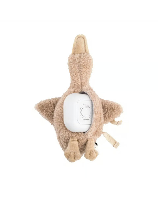 FLOW. Υφασμάτινη χήνα Liva με λευκούς ήχους για καρότσι (μπεζ απαλό)