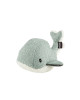 FLOW. Υφασμάτινη φάλαινα Moby με λευκούς ήχους & μουσική - επαναφορτιζόμενο (απαλό πράσινο)