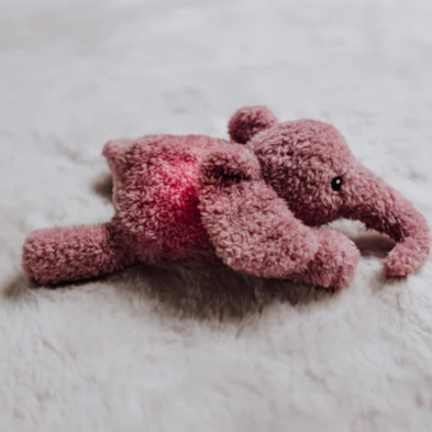 FLOW. Υφασμάτινο ελεφαντάκι George με φωτάκι νυχτός - επαναφορτιζόμενο (ροζ)