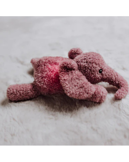 FLOW. Υφασμάτινο ελεφαντάκι George με φωτάκι νυχτός - επαναφορτιζόμενο (ροζ)