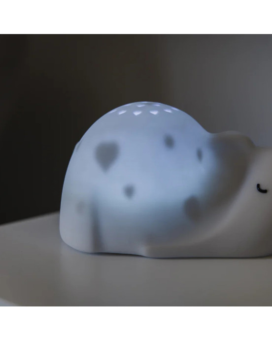 FLOW. Φωτιστικό νυχτός - προβολέας ελεφαντάκι George (καρδούλες)