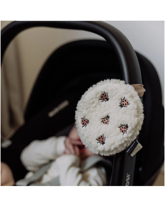 FLOW. Υφασμάτινο παιχνίδι Tex με λευκούς ήχους για καρότσι (πασχαλίτσες)