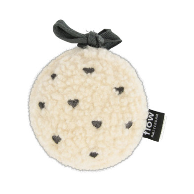 FLOW. Υφασμάτινο παιχνίδι Billy με λευκούς ήχους για καρότσι (καρδούλες)