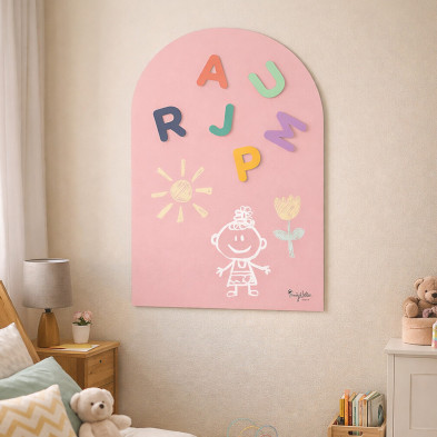 FAMILY NATION. MagneKids™ Μαγνητικός Πίνακας Τοίχου - Αψίδα - Ροζ