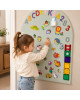 FAMILY NATION. MagneKids™ Μαγνητικός Πίνακας Τοίχου - Αψίδα - Απαλό πράσινο
