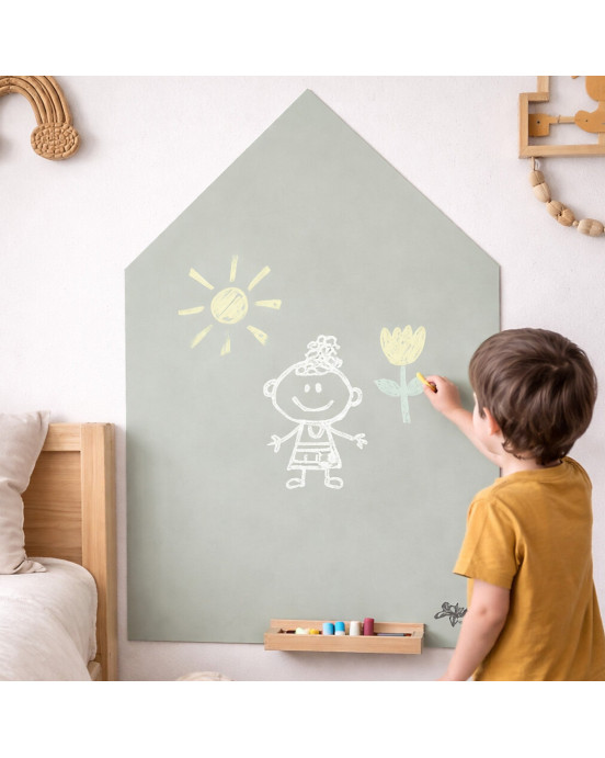 FAMILY NATION. MagneKids™ Μαγνητικός Πίνακας Τοίχου - Σπιτάκι - Απαλό πράσινο