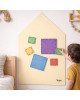 FAMILY NATION. MagneKids™ Μαγνητικός Πίνακας Τοίχου - Σπιτάκι - Μπεζ