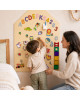 FAMILY NATION. MagneKids™ Μαγνητικός Πίνακας Τοίχου - Σπιτάκι - Μπεζ