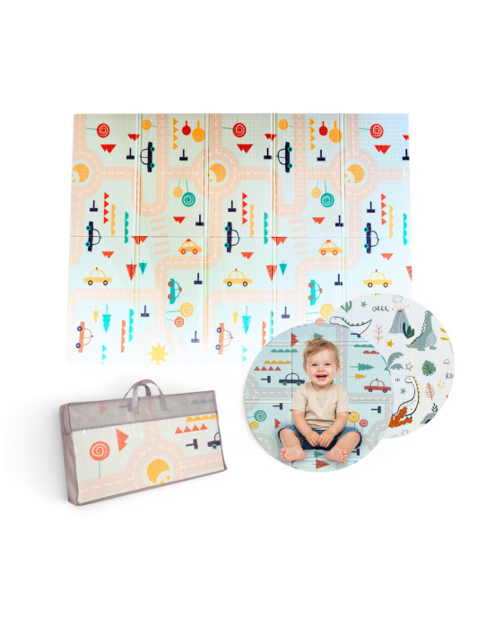 FAMILY NATION. Πτυσσόμενο Χαλάκι Δραστηριοτήτων Montessori 2 σε 1 - Dino Friends