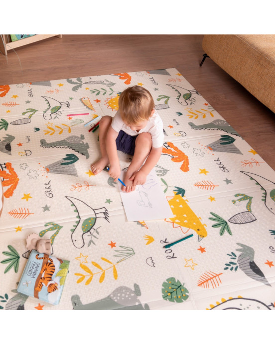 FAMILY NATION. Πτυσσόμενο Χαλάκι Δραστηριοτήτων Montessori 2 σε 1 - Dino Friends