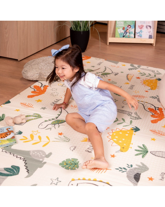 FAMILY NATION. Πτυσσόμενο Χαλάκι Δραστηριοτήτων Montessori 2 σε 1 - Dino Friends