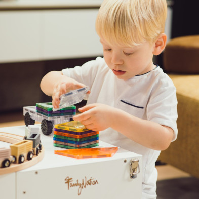 FAMILY NATION. Πύργος Εκμάθησης Montessori 2 σε 1 - Λευκό