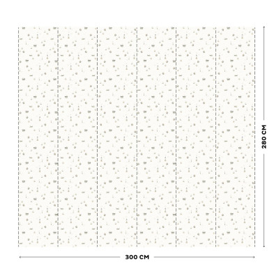 LITTLE DUTCH. Ψηφιακή φωτο-ταπετσαρία τοίχου Sailors Bay White 300X280