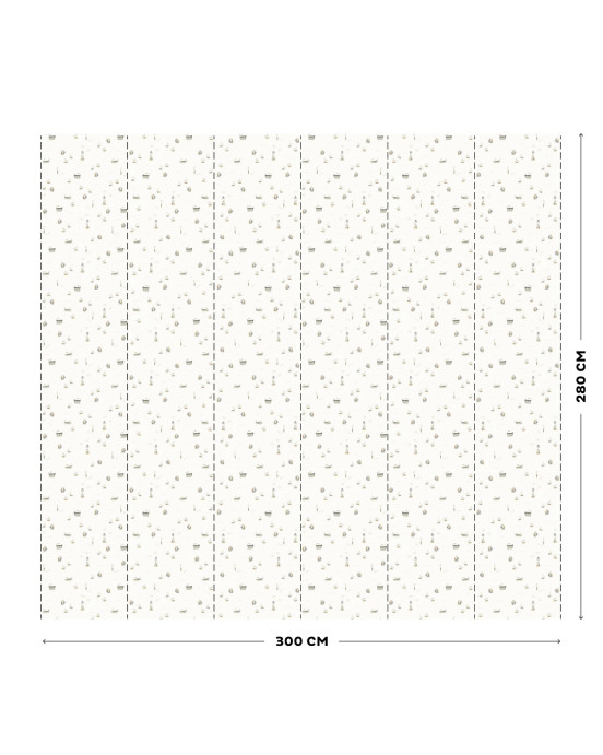 LITTLE DUTCH. Ψηφιακή φωτο-ταπετσαρία τοίχου Sailors Bay White 300X280