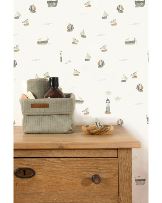 LITTLE DUTCH. Ψηφιακή φωτο-ταπετσαρία τοίχου Sailors Bay White 300X280