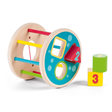 GERARDO'S. Ξύλινος κύλινδρος με ταξινόμηση σχημάτων