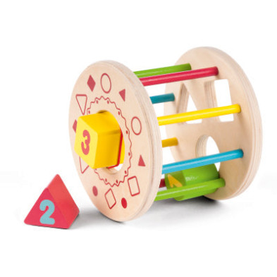 GERARDO'S. Ξύλινος κύλινδρος με ταξινόμηση σχημάτων