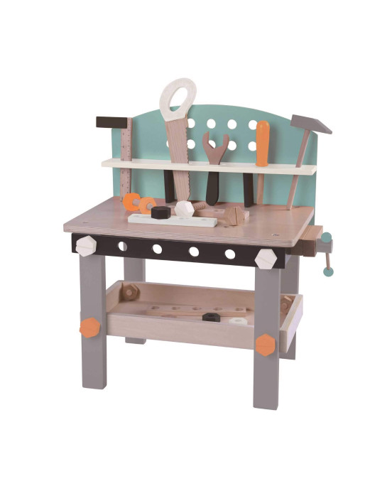 GERARDO'S. Ξύλινος πάγκος εργασίας με 32 εργαλεία & αξεσουάρ