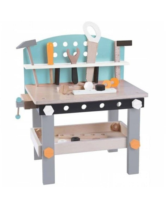 GERARDO'S. Ξύλινος πάγκος εργασίας με 32 εργαλεία & αξεσουάρ