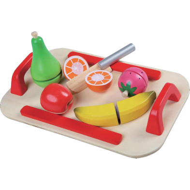 GERARDO'S. Ξύλινος δίσκος φρούτων με μαχαίρι κοπής