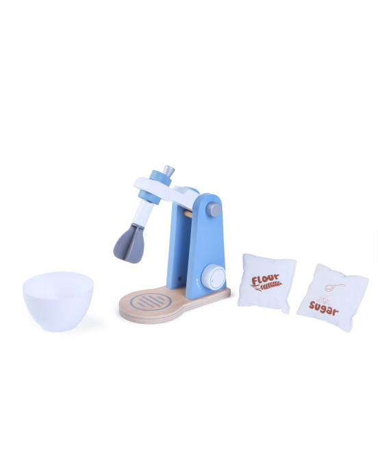 GERARDO'S. Ξύλινο μίξερ (λευκό-γαλάζιο)