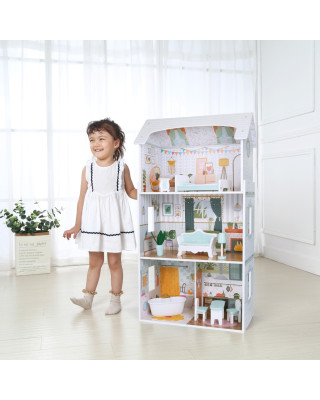 GERARDO'S. Ξύλινο κουκλόσπιτο Luna με LED