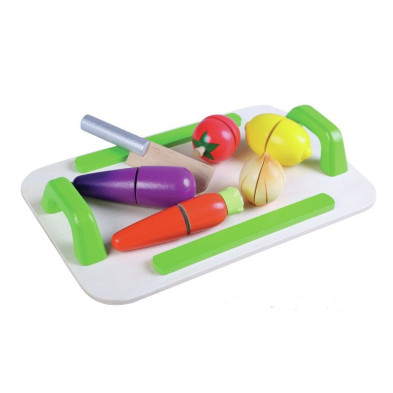 GERARDO'S. Ξύλινος δίσκος λαχανικών με μαχαίρι κοπής