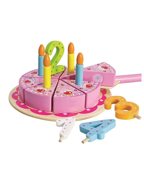 GERARDO'S. Ξύλινη τούρτα γενεθλίων με κεράκια