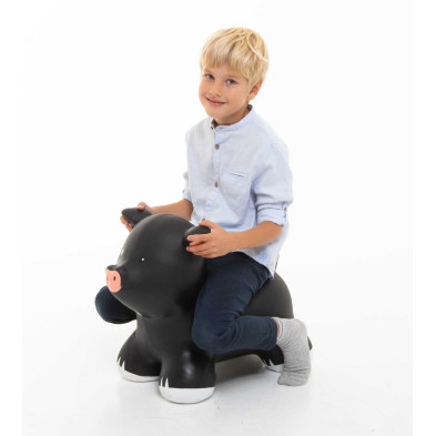 JUMPY Φουσκωτά ζωάκια. Γουρουνάκι (μαύρο)