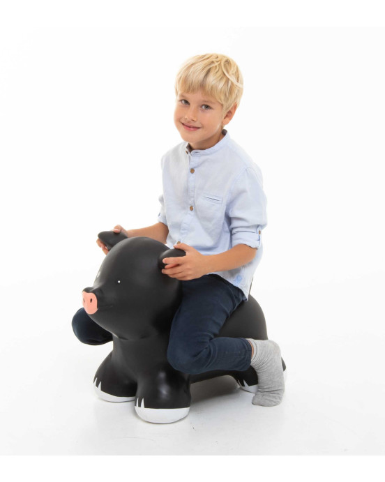 JUMPY Φουσκωτά ζωάκια. Γουρουνάκι (μαύρο)